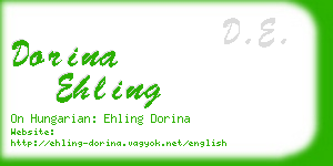 dorina ehling business card